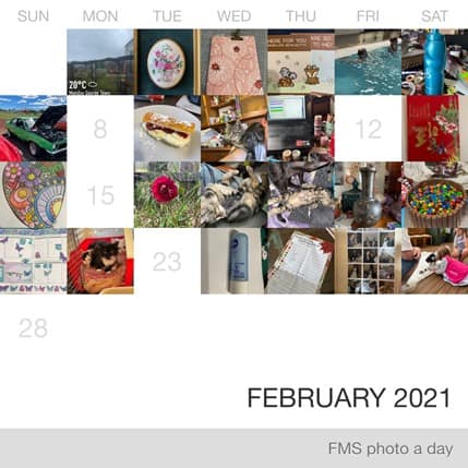 Collage of photo from the Fat Mum Slim photo a day challenge in February 2021